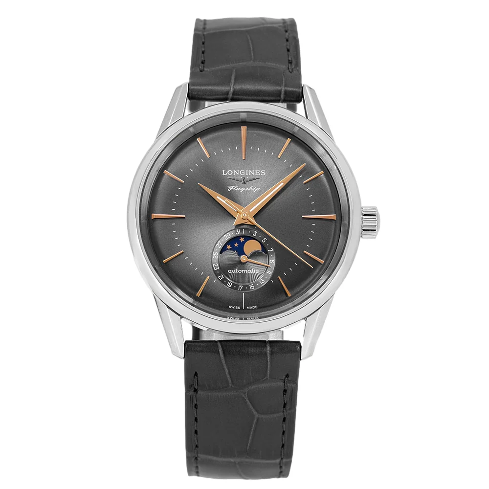 Longines L48154522 Flagship Heritage Moonphase Automatic Men's Watch - Image 2