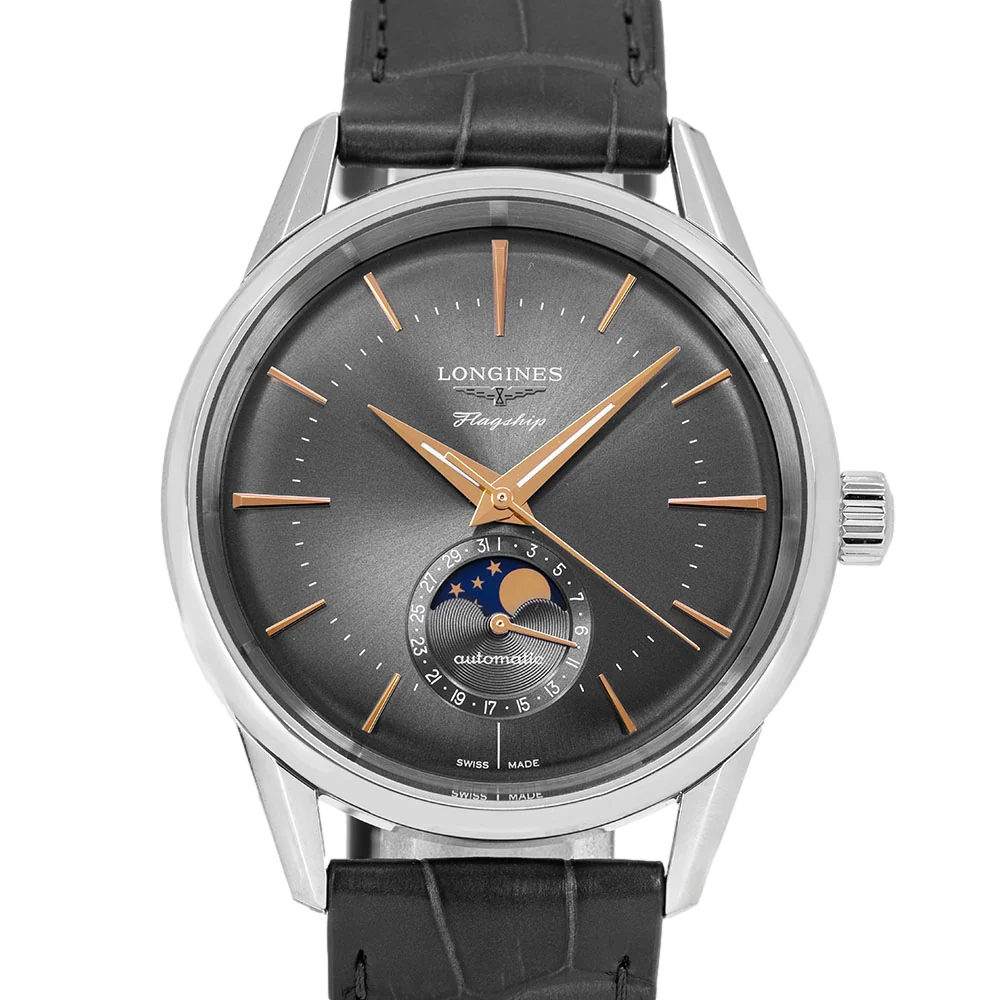 Longines L48154522 Flagship Heritage Moonphase Automatic Men's Watch - Image 3
