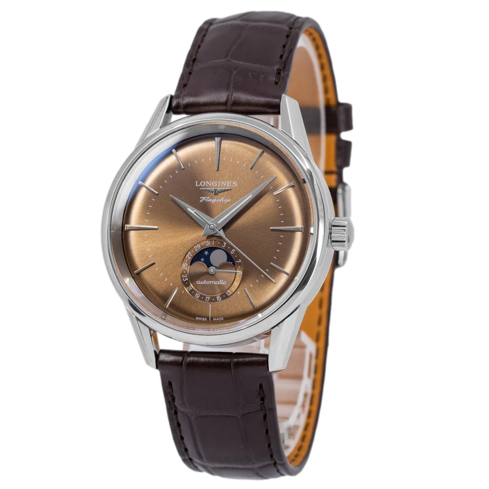 Longines L48154622 Flagship Heritage Moonphase Automatic Men's Watch