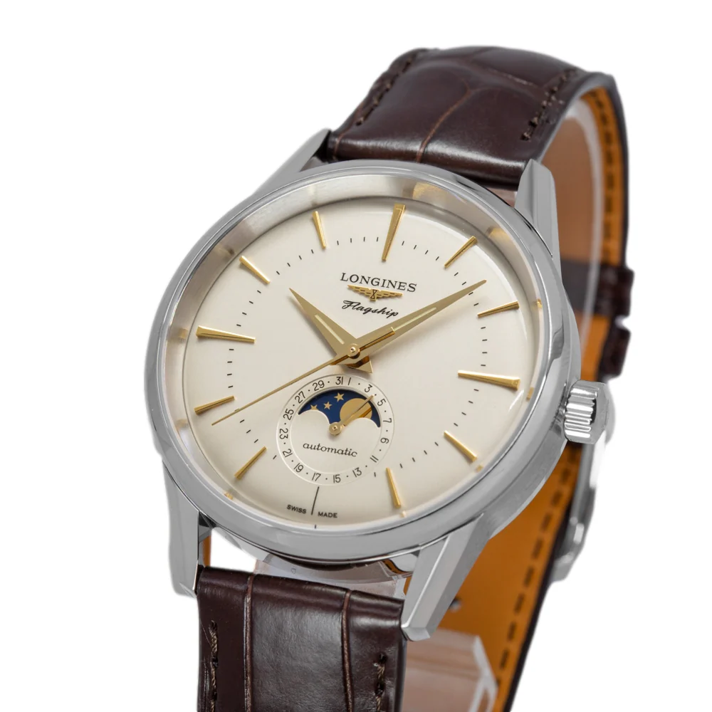 Longines L48154782 Flagship Heritage Moonphase Automatic Men's Watch - Image 10