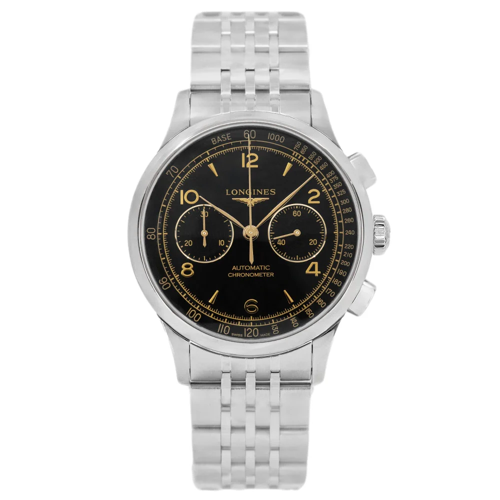 Longines Men's L2.921.4.56.6 Record 40mm Auto Chronograph - Image 3