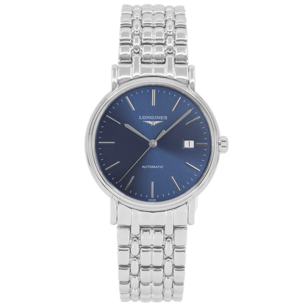 Longines Men's L4.921.4.92.6 Presence Blue Dial Watch - Image 3