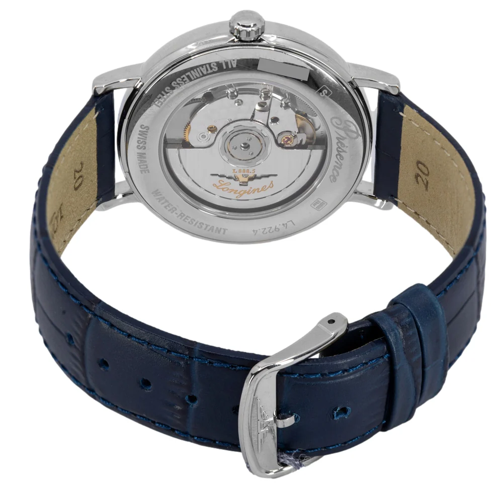 Longines Men's L4.922.4.92.2 Presence Blue Dial Automatic - Image 5