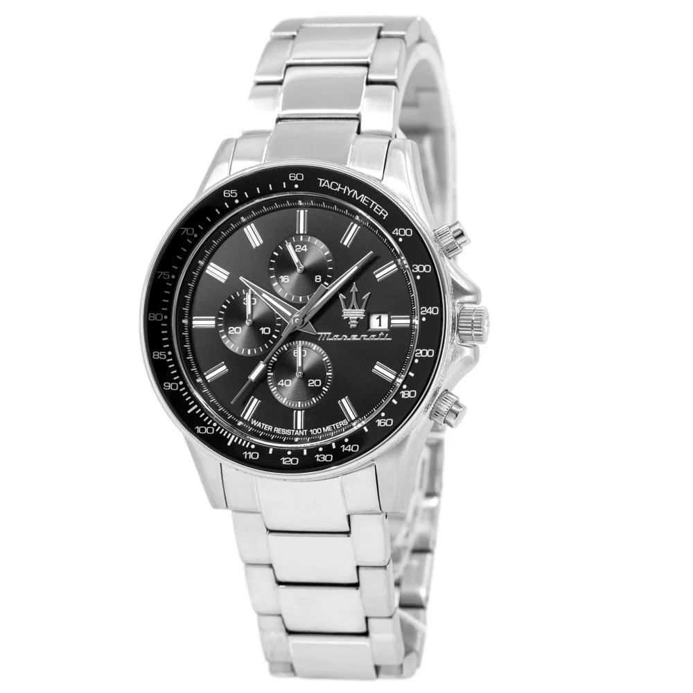 Maserati Men's R8873640015 SFIDA Black Dial Chrono Watch - Image 2