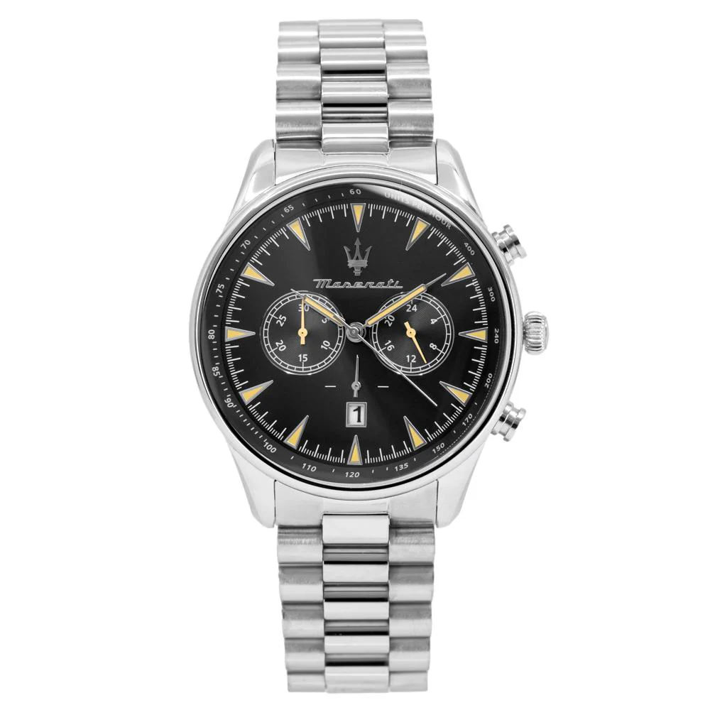 Maserati Mens R8873646004 Tradizione Black Dial Chrono Watch - Image 2