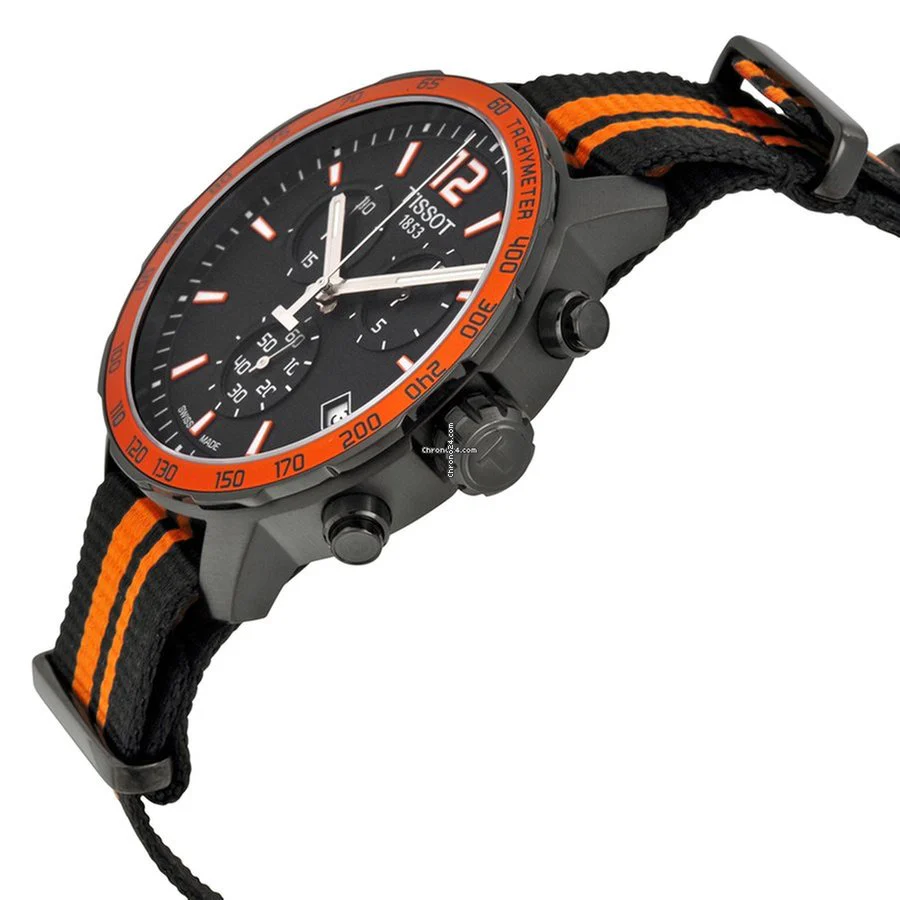 Men's T095.417.37.057.00 T-Sport Quickster Nato Watch - Image 2