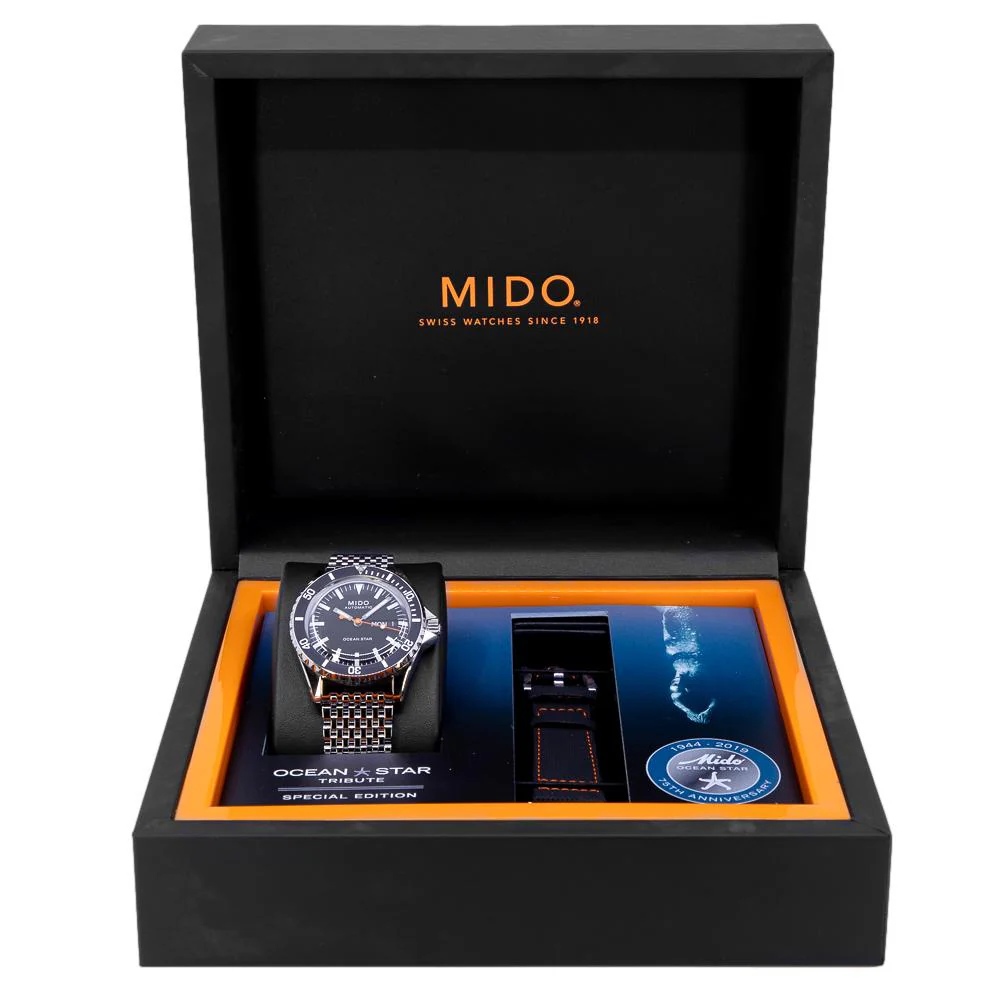 Mido M026.830.11.051.00 Ocean Star Tribute Black Dial Watch - Image 7