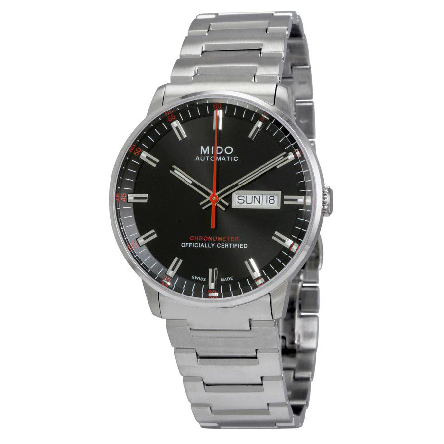 Mido Men's M0214311105100 Commander II Black Dial Watch
