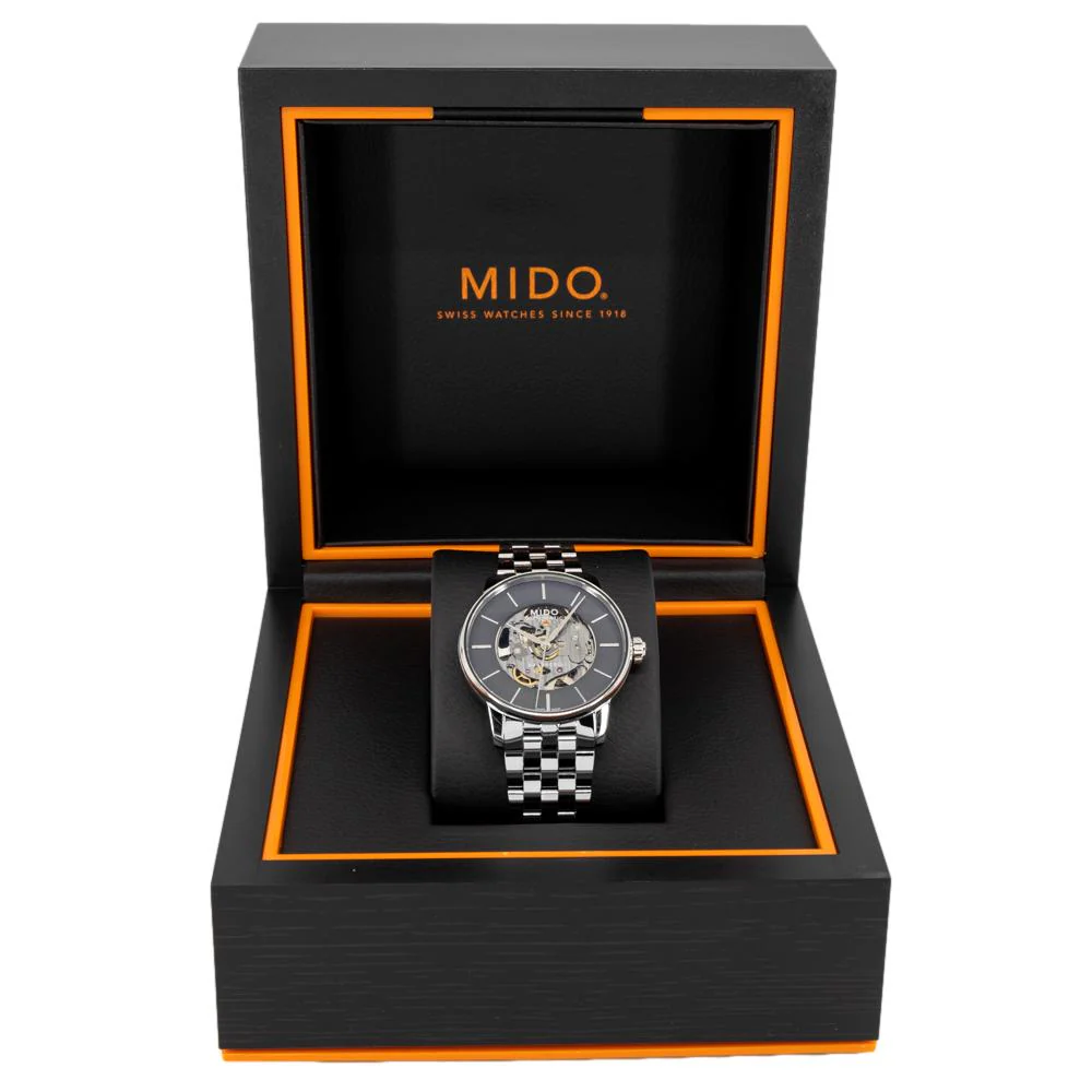 Mido Men's M037.436.11.061.00 Broncelli Skeleton Dial Watch - Image 8
