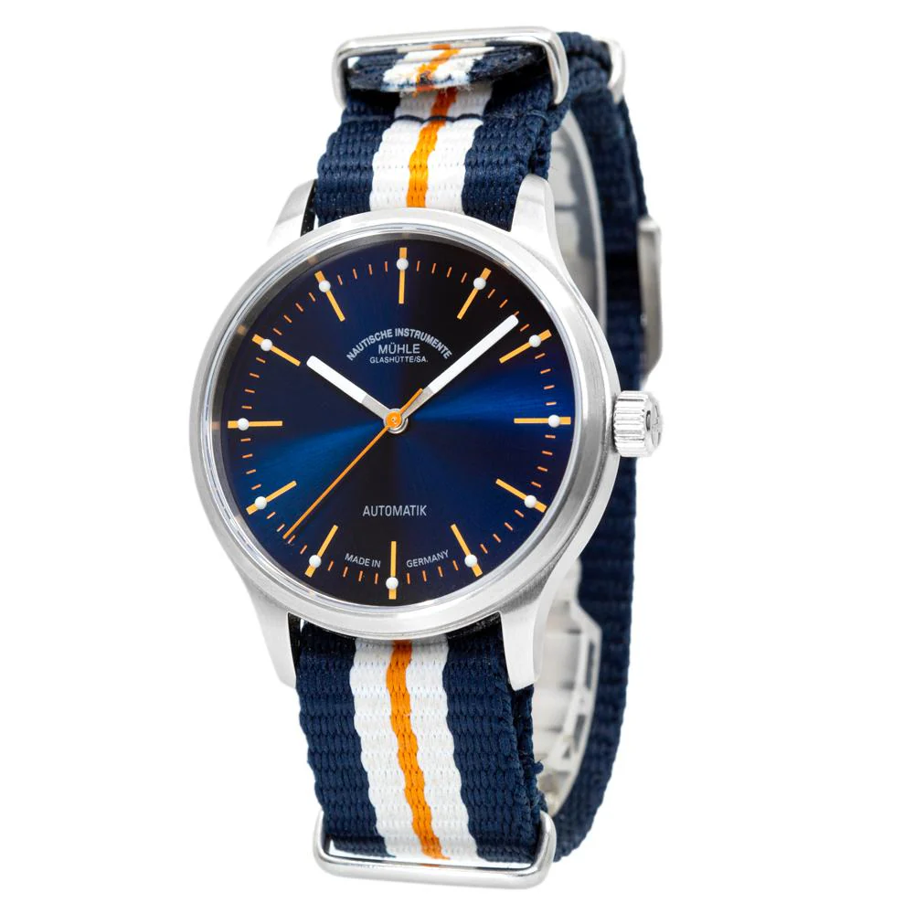 Muhle Glashutte Men's M1-40-72-NB-I Panova Blue Dial Watch