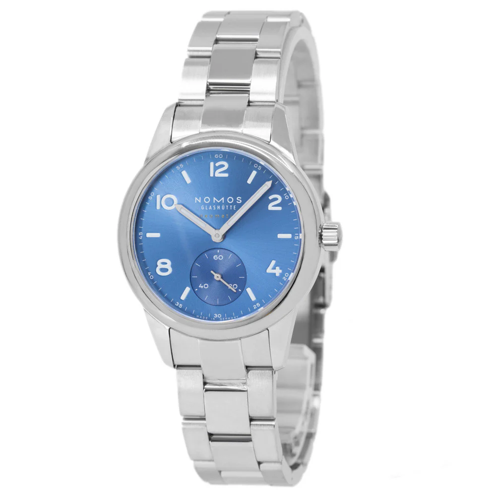 Nomos 750 Club Sport Neomatik Polar Blue Textile Strap Auto