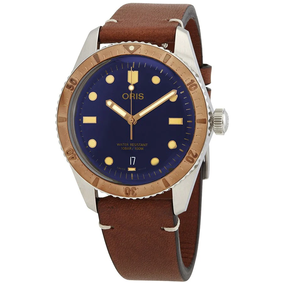 Oris 01 733 7707 4355-07 5 20 45 Divers 65 Blue Dial Watch