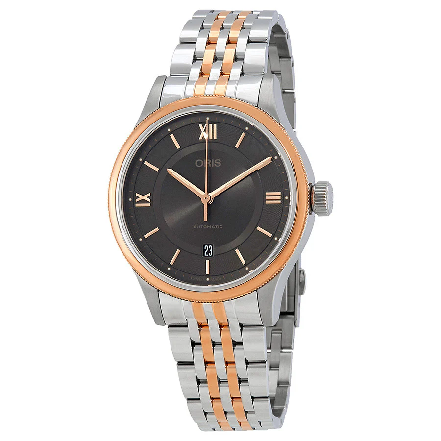 Oris 01 733 7719 4373-07 8 20 12 Classic Grey Dial Watch