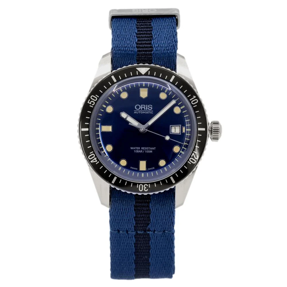 Oris 01 733 7720 4055-07 5 21 28FC Divers 65 Blue Dial Watch - Image 2