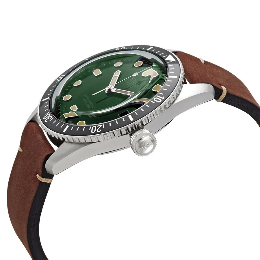 Oris 01 733 7720 4057-07 5 21 45 Divers Green Dial Watch - Image 4