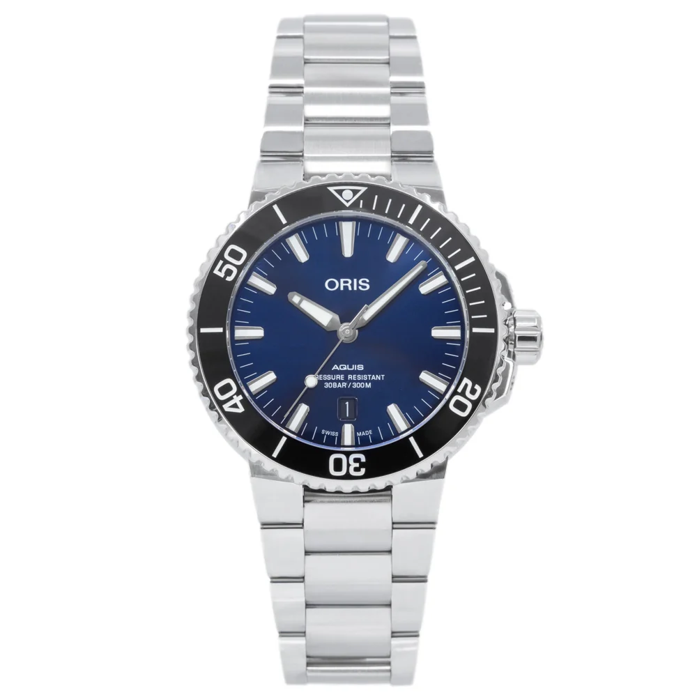 Oris 01 733 7730 4135-07 8 24 05PEB Aquis Blue Dial Auto - Image 2