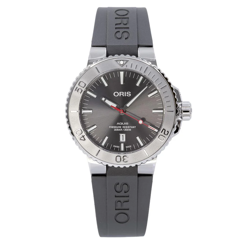 Oris 01 733 7730 4153-07 4 24 63EB Aquis Grey Dial Watch - Image 2