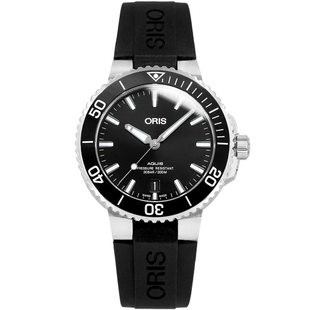 Oris 01 733 7732 4134-07 4 21 64FC Aquis Automatic Men's Watch - Image 2