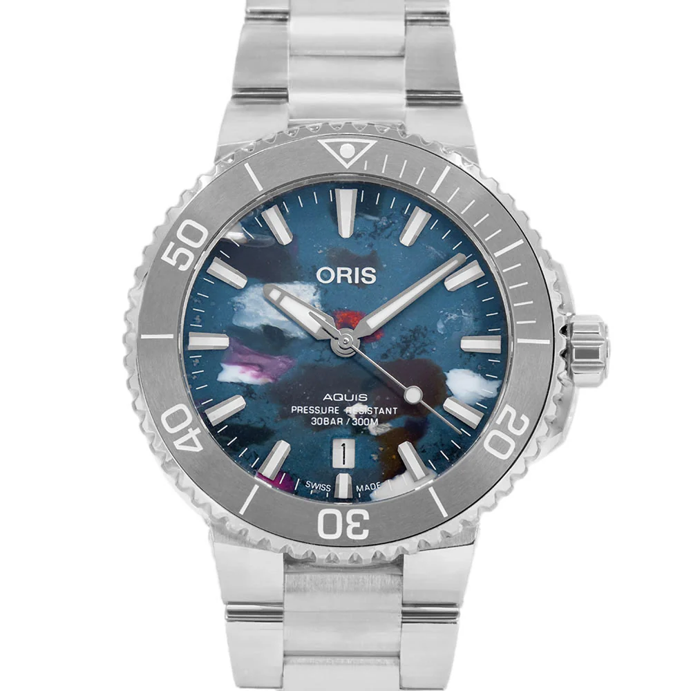 Oris Men's 01 733 7766 4150-Set Aquis Date Upcycle Automatic - Image 3