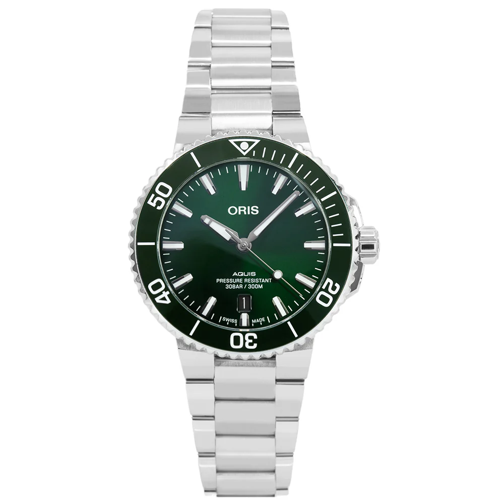 Oris 01 733 7766 4157-07 8 22 05PEB Date Green Dial Auto - Image 2