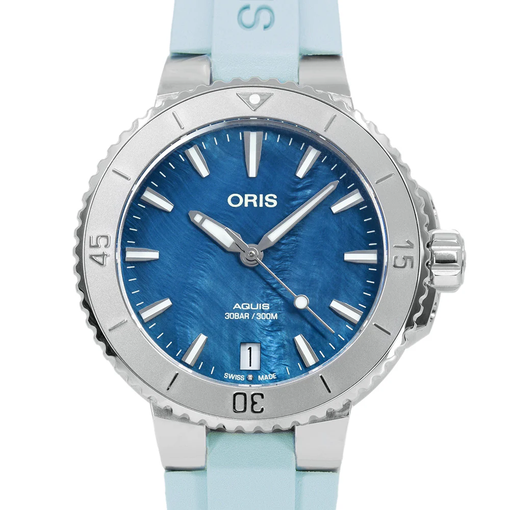 Oris 01 733 7770 4155-07 4 18 65FC Aquis Blue Dial Auto - Image 3
