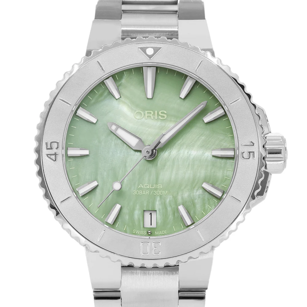 Oris 01 733 7770 4157-07 8 18 05P Aquis Green Dial Auto - Image 3