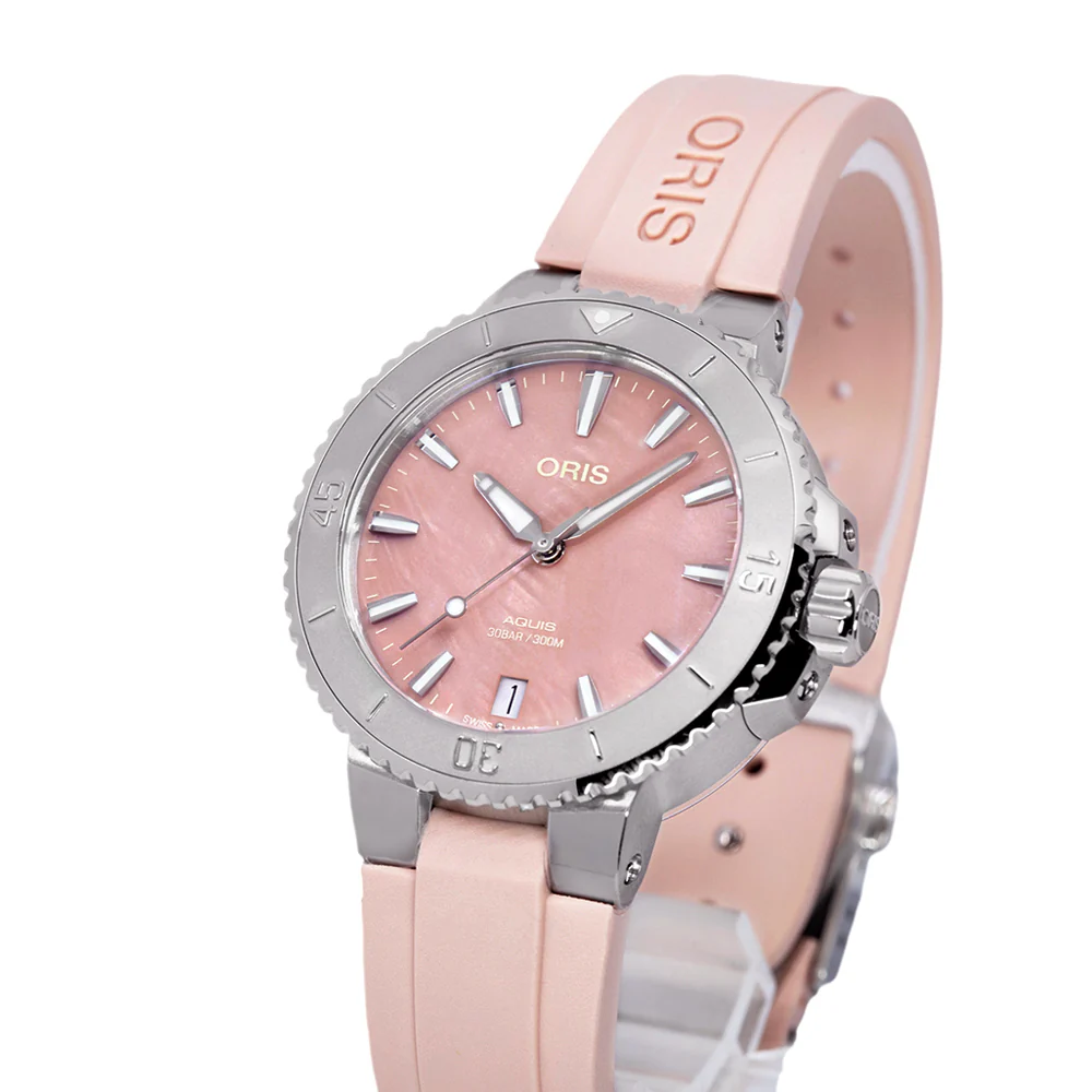 Oris 01 733 7770 4158-07 4 18 66FC Aquis Pink Dial Auto - Image 10