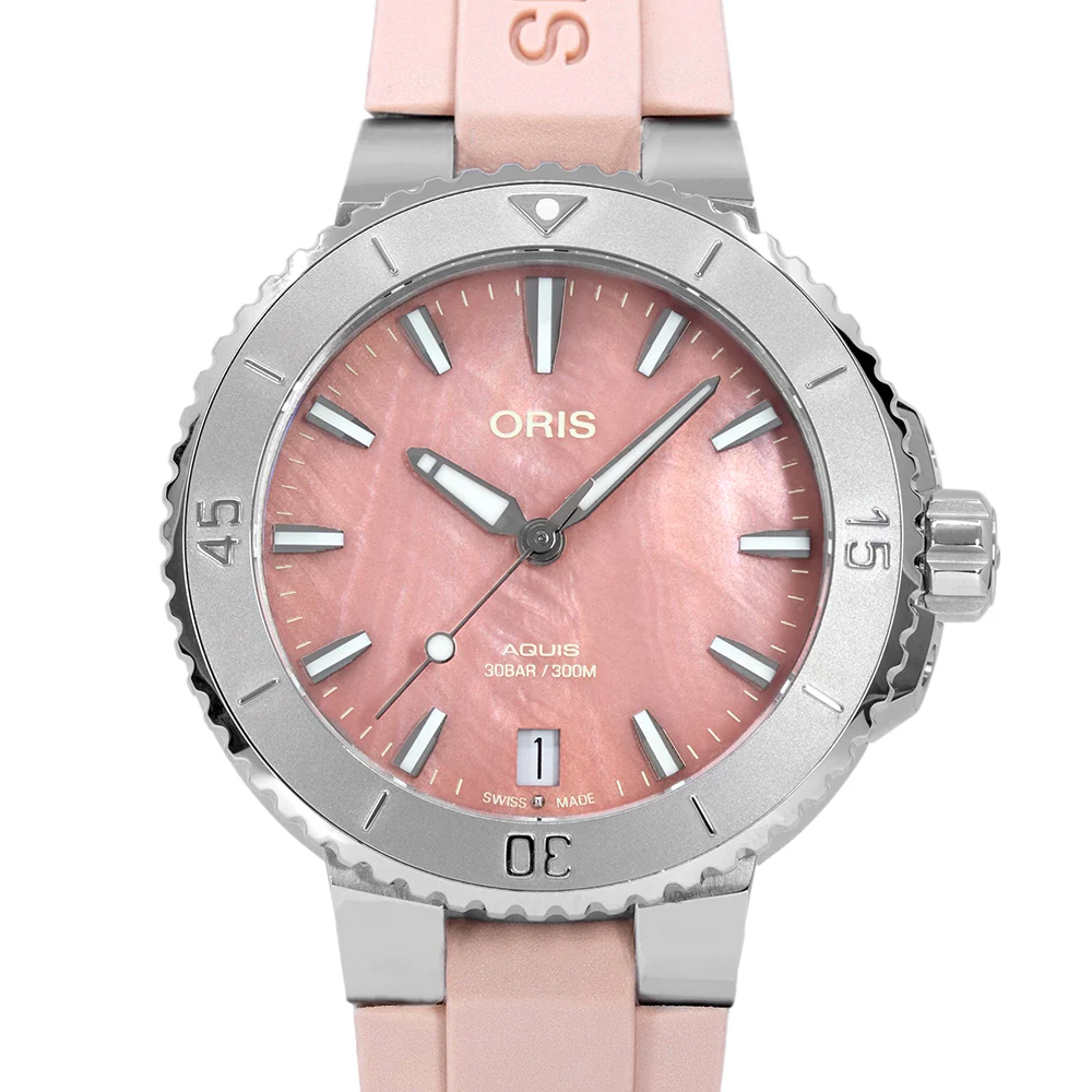 Oris 01 733 7770 4158-07 4 18 66FC Aquis Pink Dial Auto - Image 3