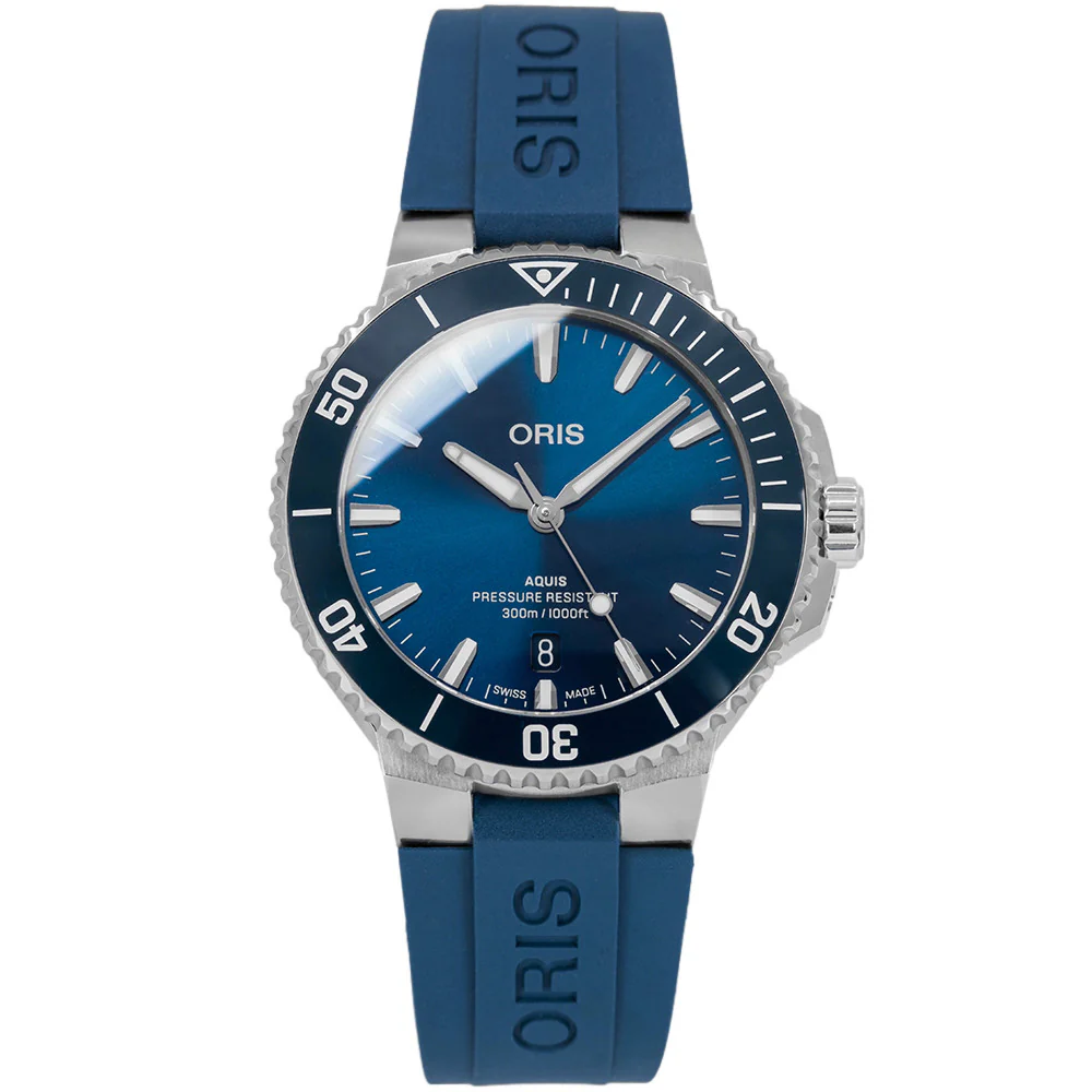 Oris 01 733 7787 4135-07 4 22 35FC Aquis Automatic Date Men's Watch - Image 2