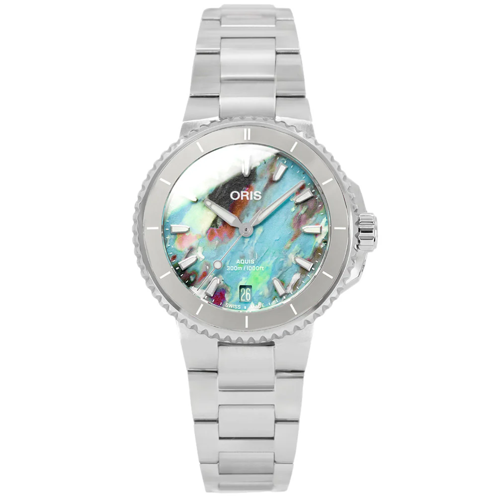 Oris 01 733 7792 4150-07 8 19 05P Aquis Automatic Date Upcycle Men's Watch - Image 2
