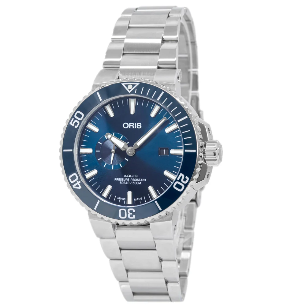 Oris 01 743 7733 4155-07 8 24 05PEB Aquis Blue Dial Auto