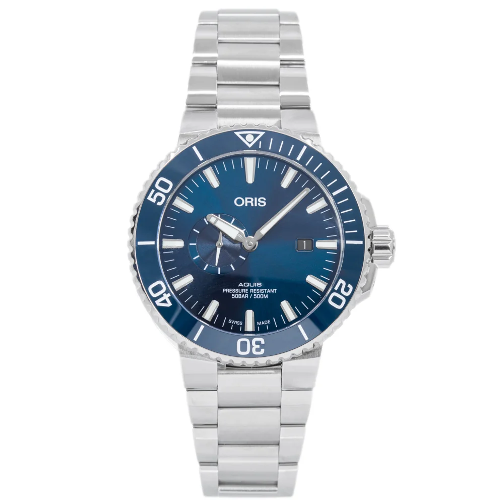 Oris 01 743 7733 4155-07 8 24 05PEB Aquis Blue Dial Auto - Image 2
