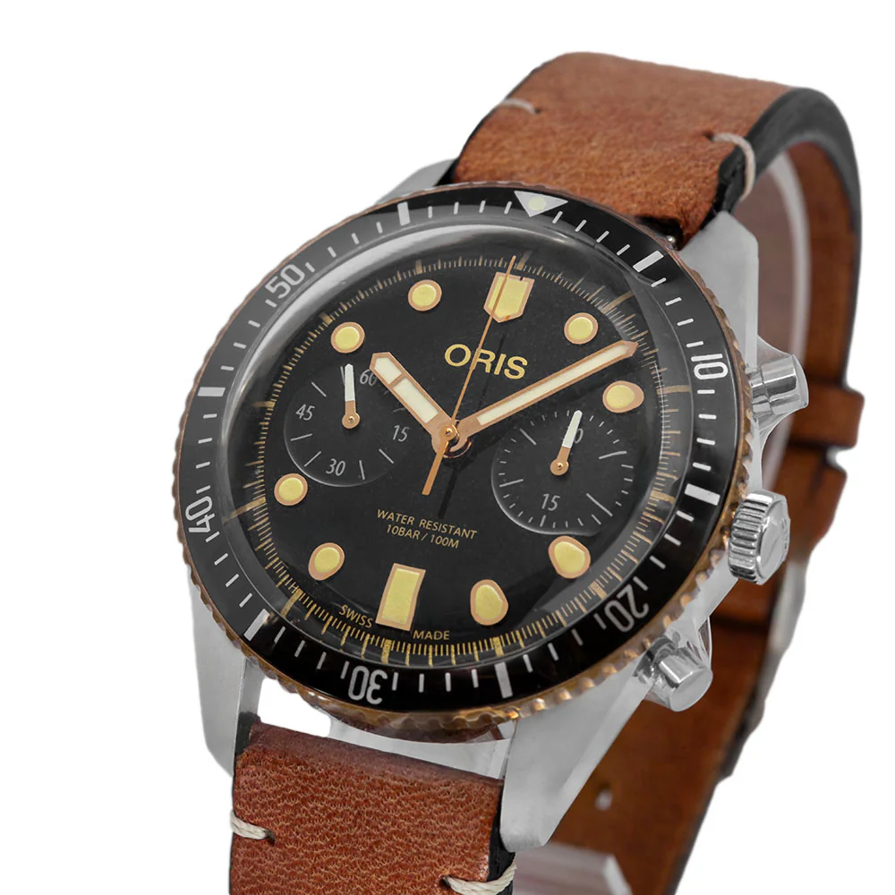Oris Men's 01 771 7744 4354-07 5 21 45 Divers Chronograph - Image 10