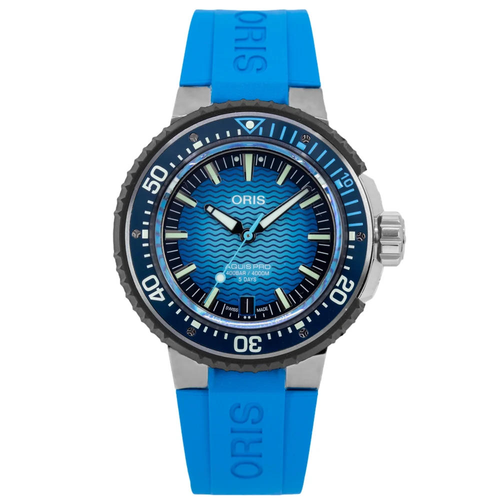 Oris Men's 01 400 7777 7155-Set Aquis Pro 4000m 49.5mm Auto - Image 2