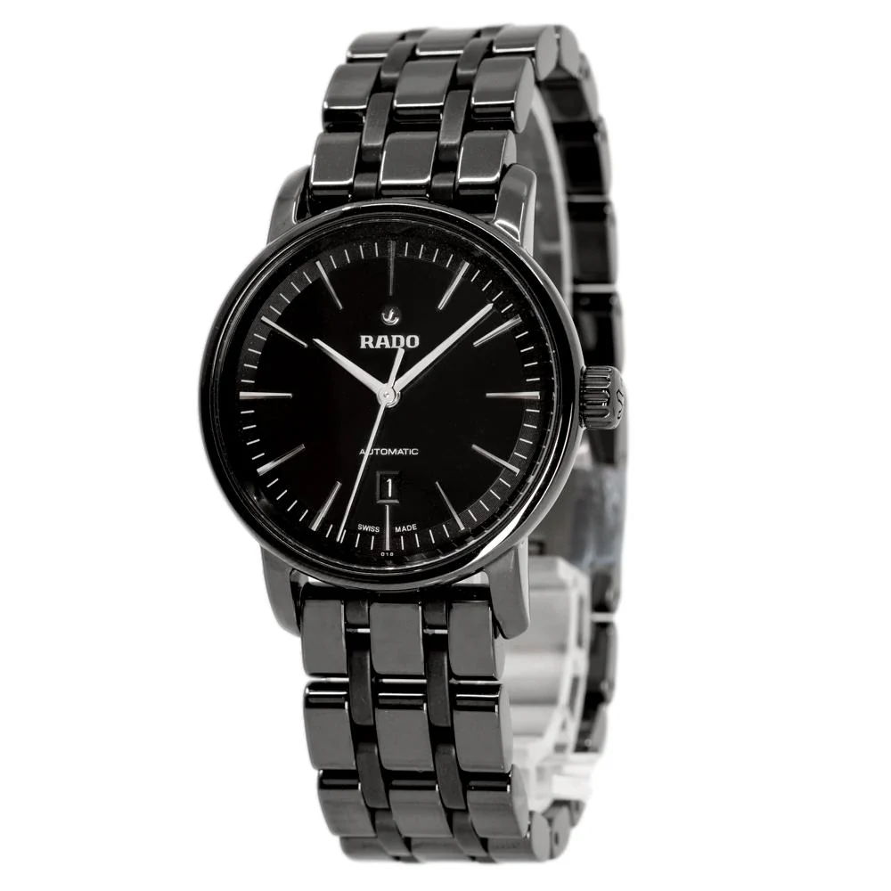Rado Men's R14043182 Diamaster Black Dial Watch