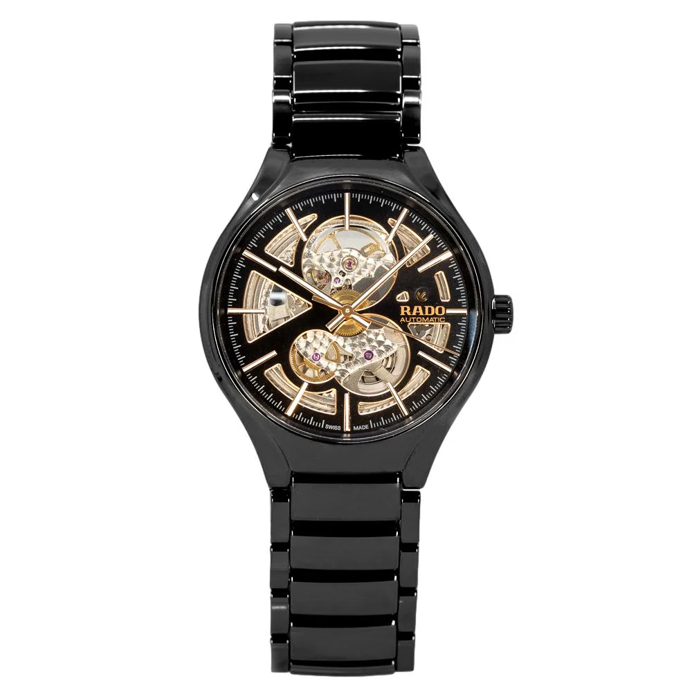 Rado Men's R27100162 Open Heart Black/Skeleton Dial Watch - Image 2