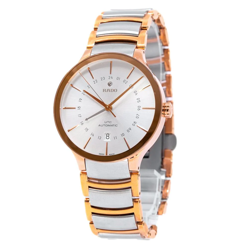 Rado Men's R30162013 Centrix GMT White Dial Watch