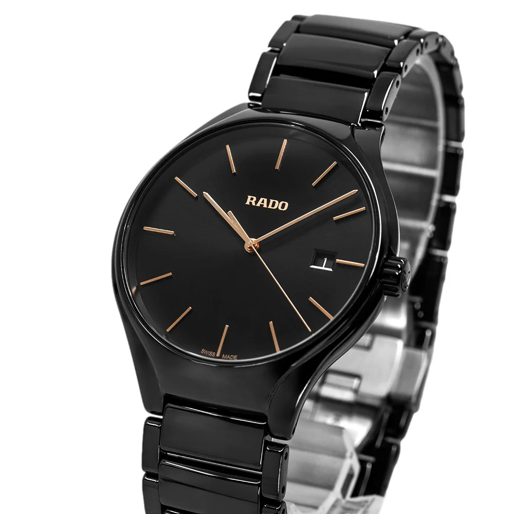 Rado Unisex R27238162 True Round Black Ceramic Quartz - Image 10