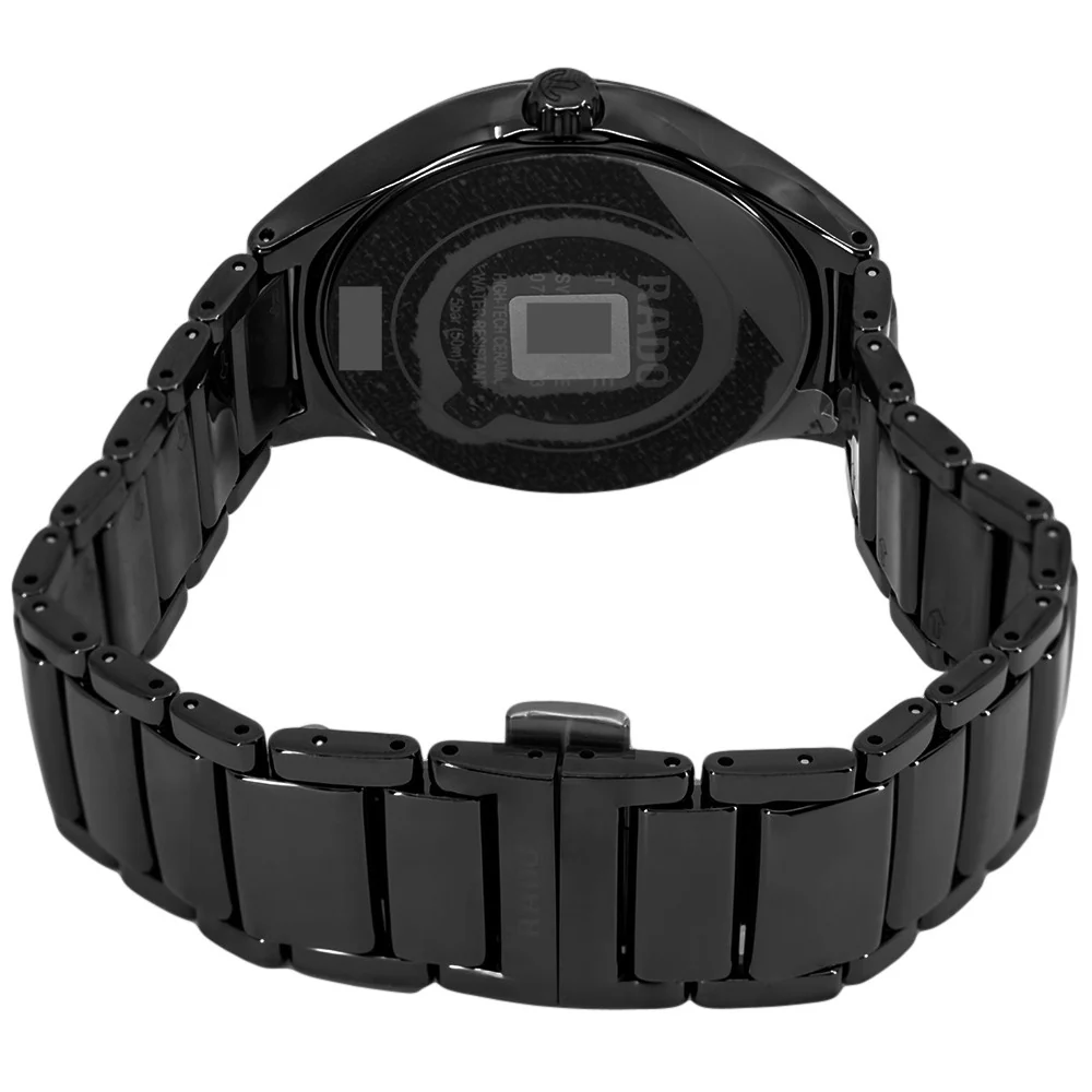 Rado Unisex R27238162 True Round Black Ceramic Quartz - Image 5