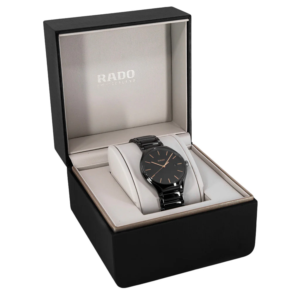 Rado Unisex R27238162 True Round Black Ceramic Quartz - Image 9