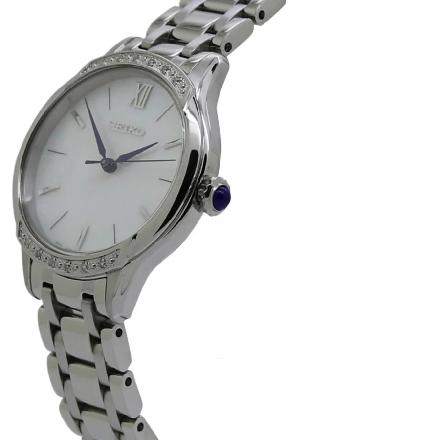 Seiko Ladies SRZ543P1 Classic MoP Dial Diamonds Watch - Image 3