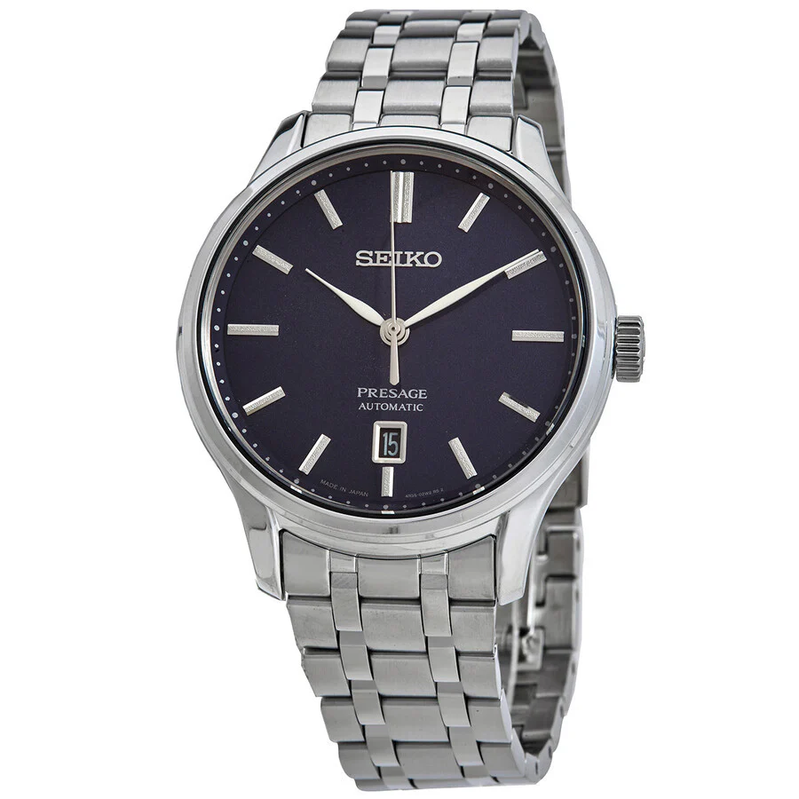 Seiko Men's SRPD41J1 Presage Blue Dial Date Display Watch