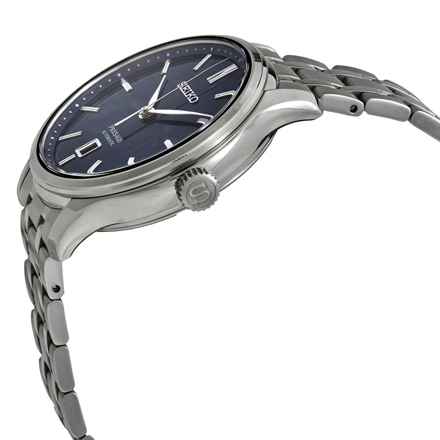 Seiko Men's SRPD41J1 Presage Blue Dial Date Display Watch - Image 3