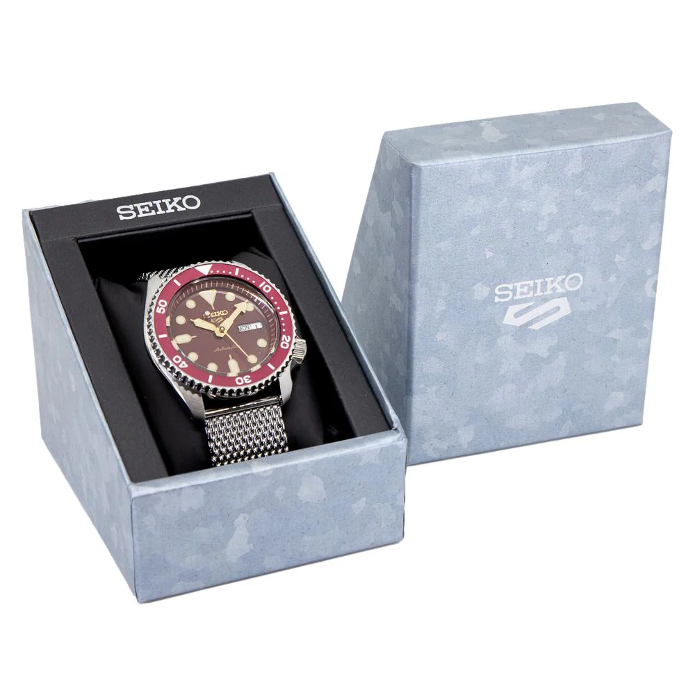 Seiko Men's SRPD69K1 Sports Red Dial Watch - Image 10