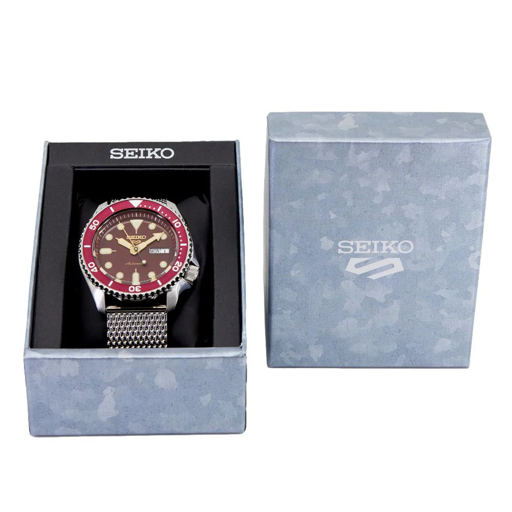 Seiko Men's SRPD69K1 Sports Red Dial Watch - Image 9