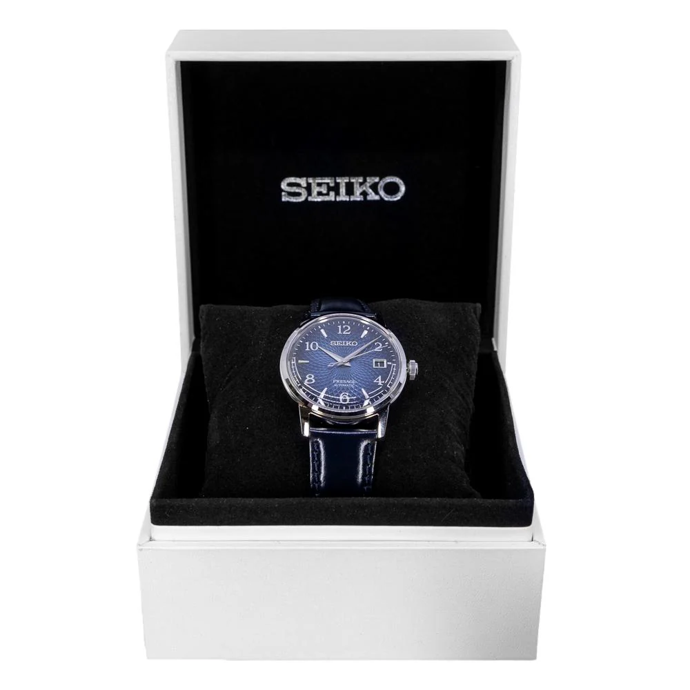 Seiko Men's SRPE43J1 Presage Blue Dial Watch - Image 7
