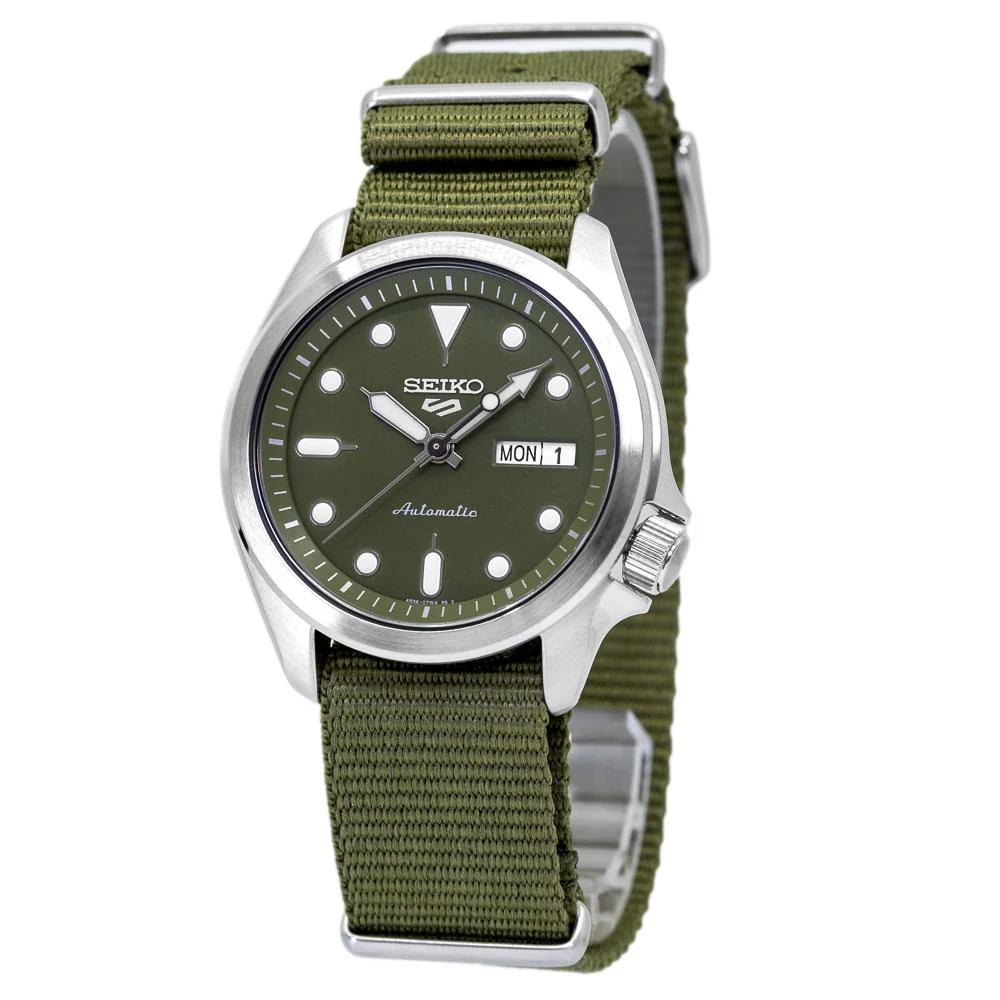 Seiko Men's SRPE65K1 5 Sports Green Dial Watch