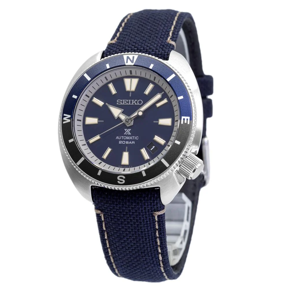 Seiko Men's SRPG15K1 Prospex Land Tortoise Blue Dial Auto
