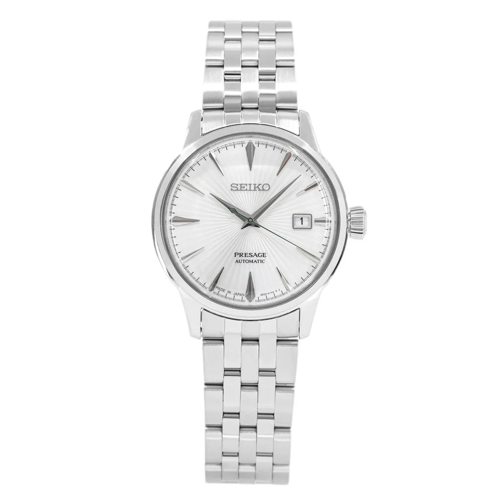 Seiko Men's SRPG23J1 Presage Silver Dial Watch - Image 2