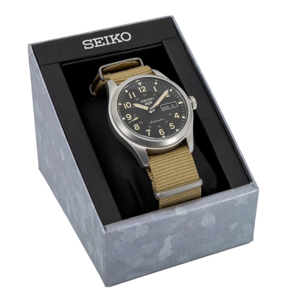 Seiko Men's SRPG35K1 5 Sports Black Dial Auto Watch - Image 9